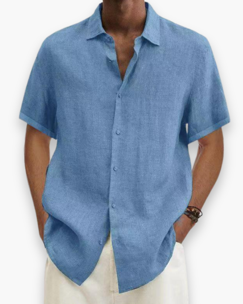 Chemise à manches courtes élégantes pour hommes | Chemise d'été confortable 4
