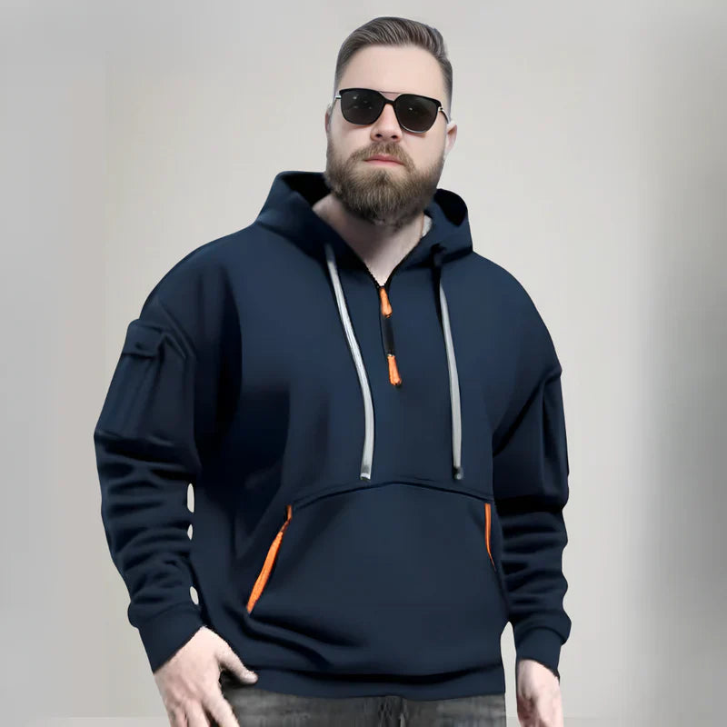 Bas – Sweat à capuche d’hiver avec un design élégant, parfait pour le froid