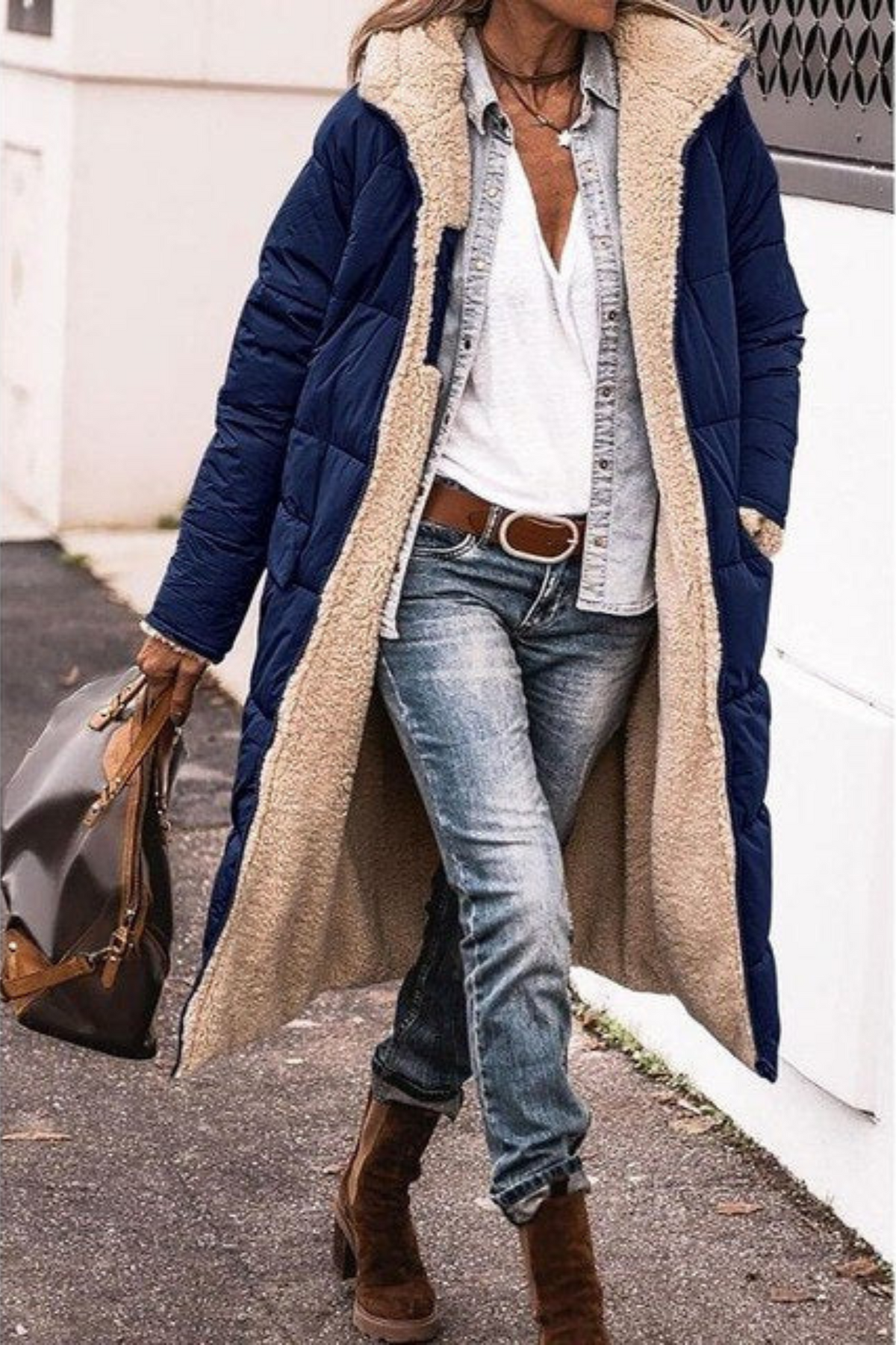 Virginie | Doudoune Chic Teddy Réversible