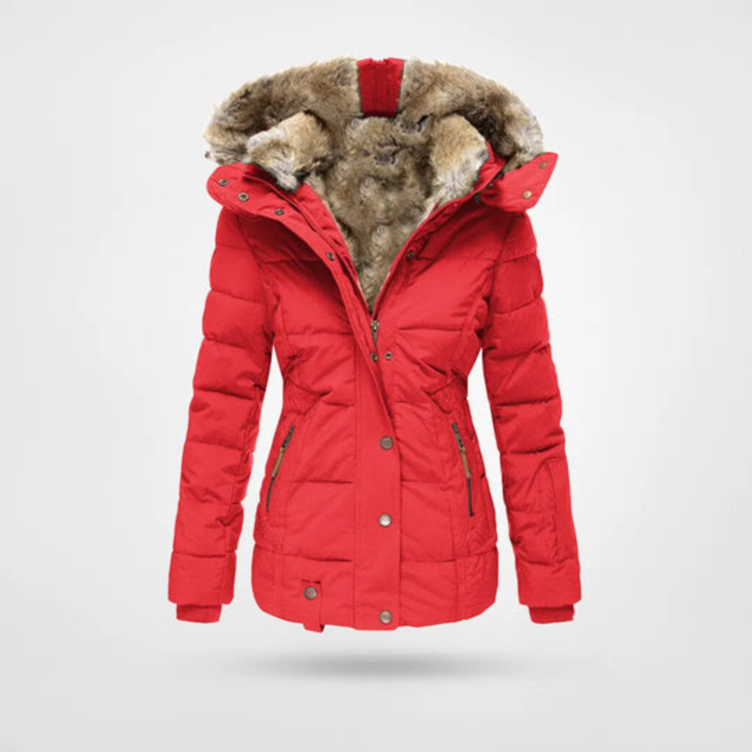 Karine - Parka Raffinée Matelassée à Capuche