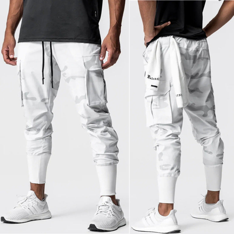 Léo – Pantalon de jogging camouflage pour homme, décontracté et stylé