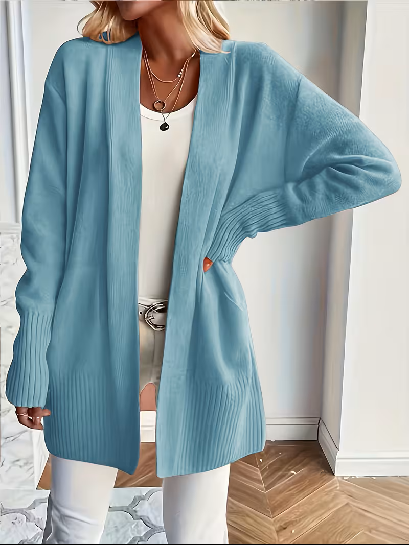 Caroline - Cardigan Élégant Oversize Long Ouvert