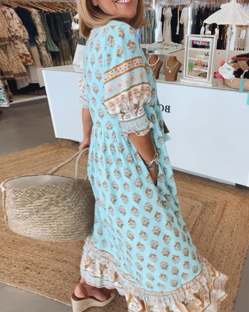 Robe Femme Bohème Imprimée - Sophie