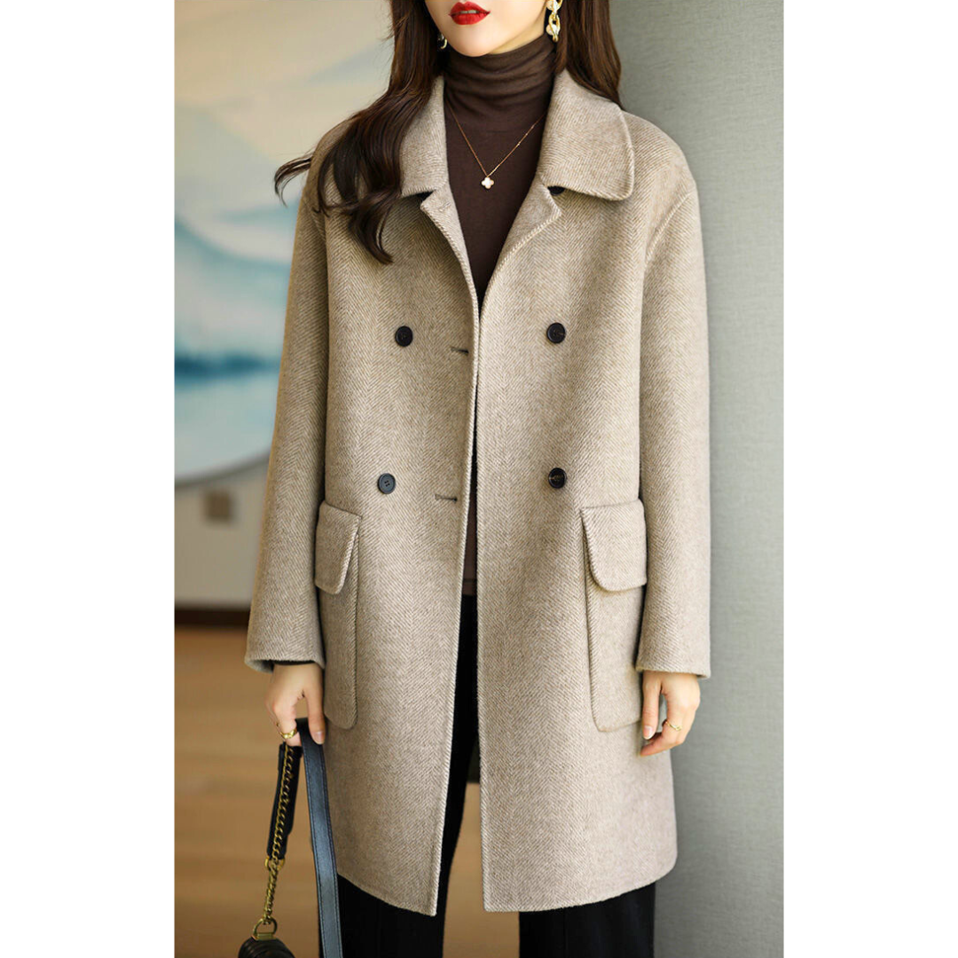 Céline | Manteau Élégant Court Cintré