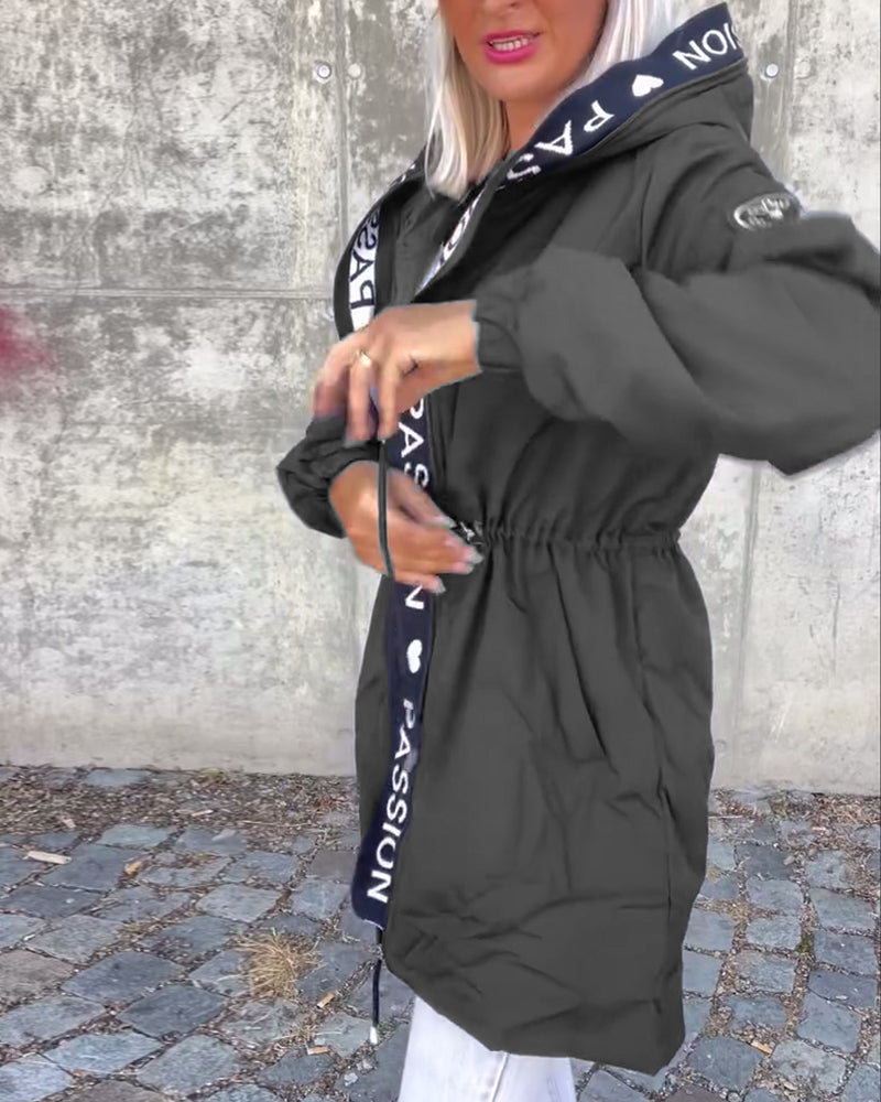 Christine | Parka Élégante Zippée à Capuche