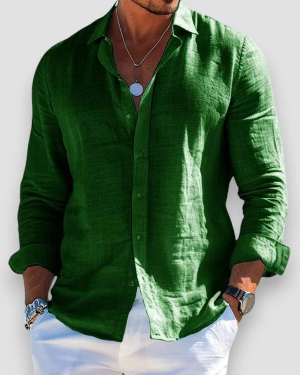 Léo - Chemise Lin d’Été Légère