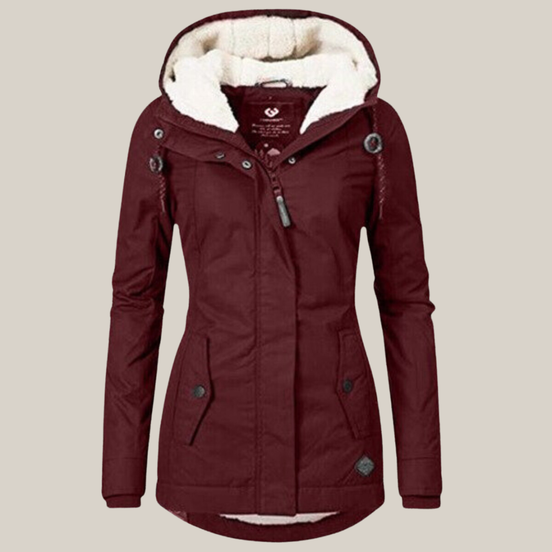 Camille - Parka Élégante Doublée Capuche