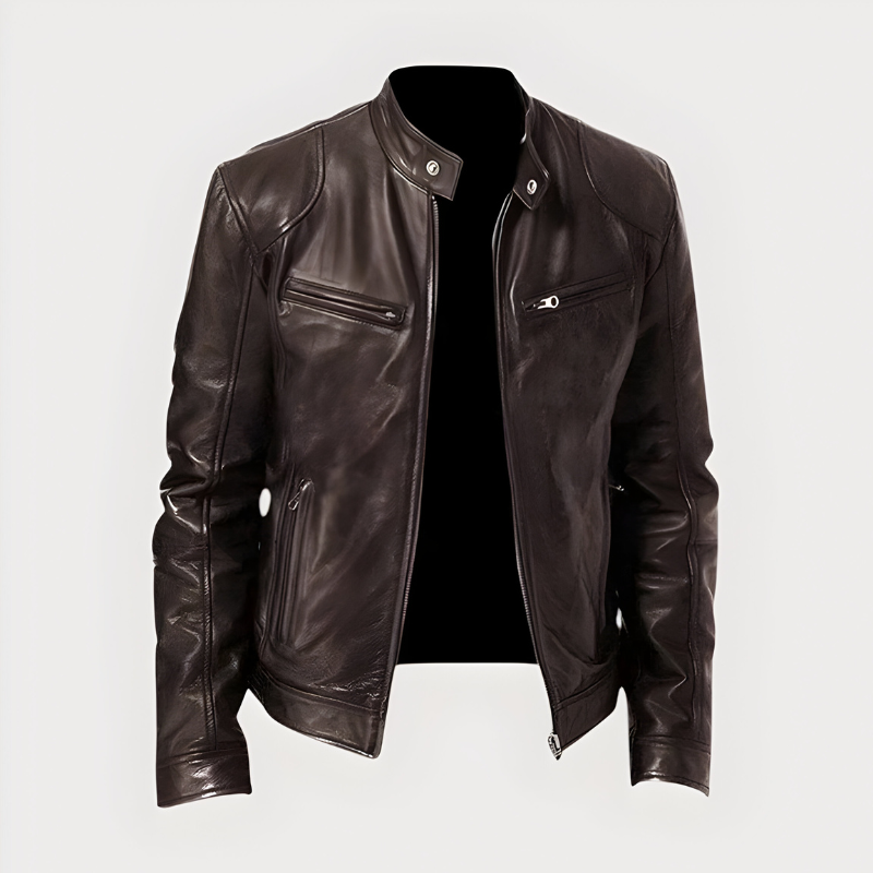 Julien - Veste Classique Motard Cuir