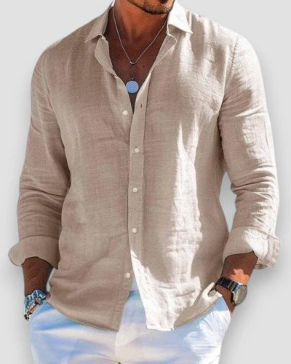 Léo - Chemise Lin d’Été Légère