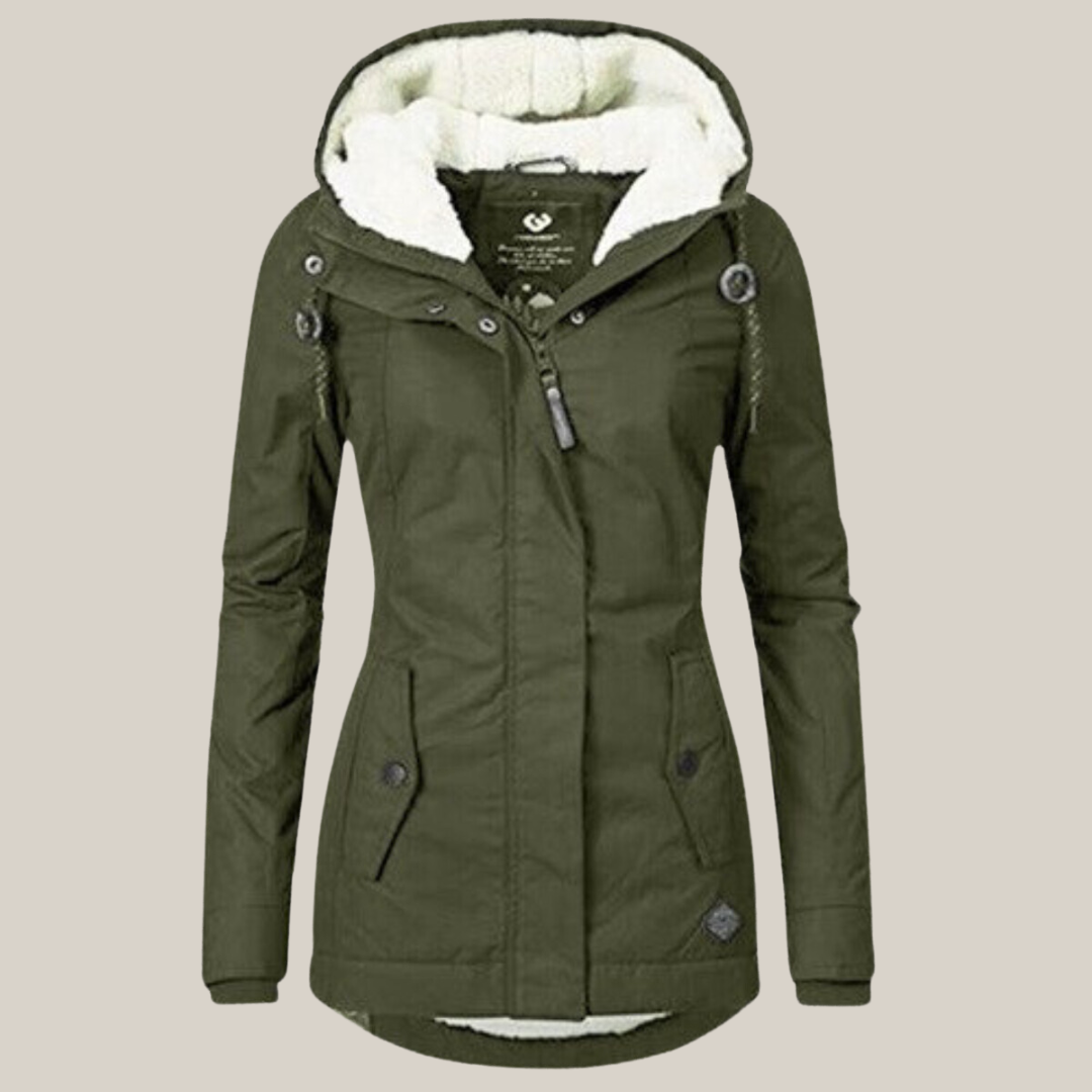 Camille - Parka Élégante Doublée Capuche