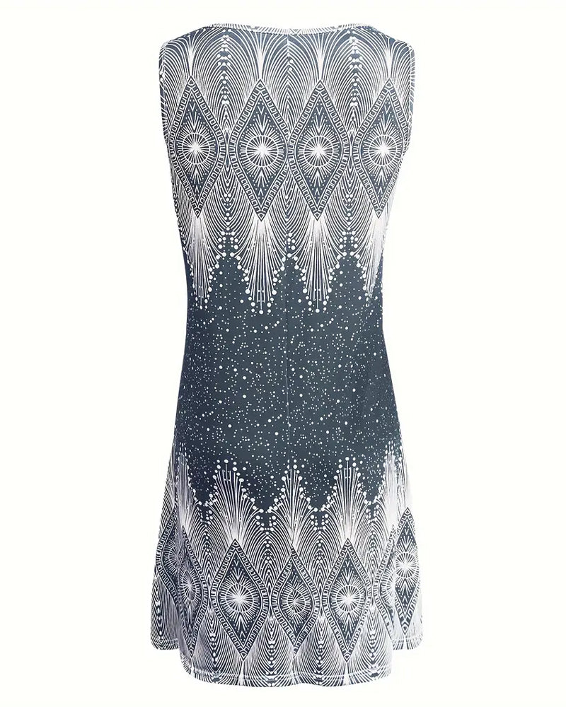 Léa - Robe Courte Femme d'Été Imprimée
