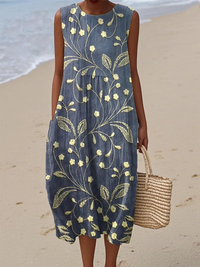 Robe D'Été Femme Imprimé Bohème - Zara