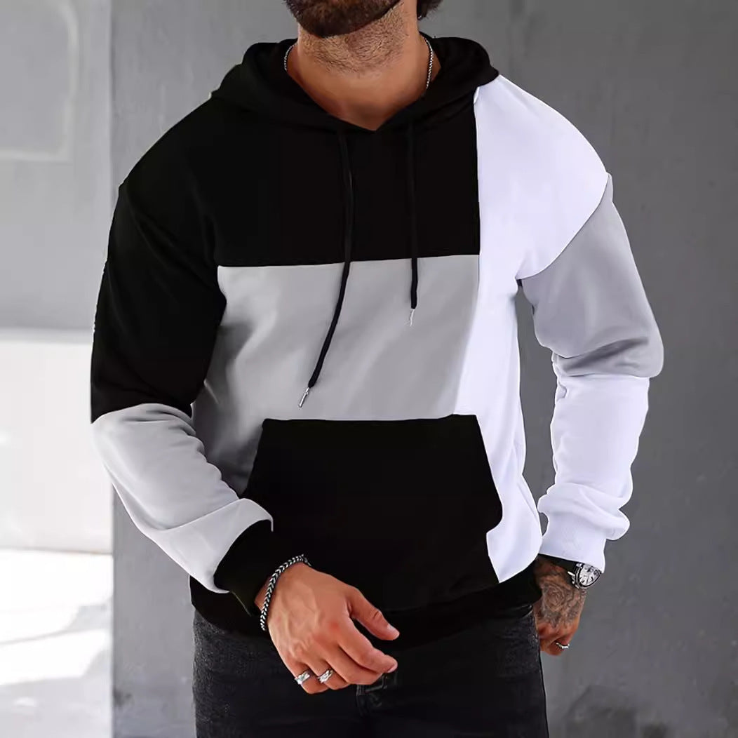 Victor – Hoodie à blocs de couleur pour homme, style moderne et tendance