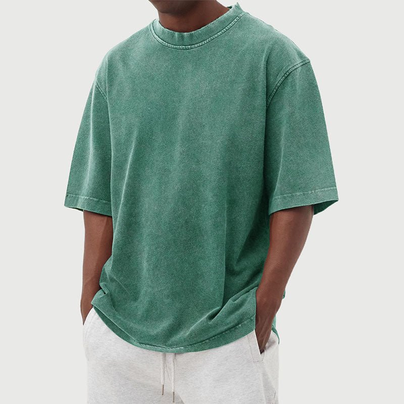 Julien - T-Shirt Vintage Délavé Oversize Homme