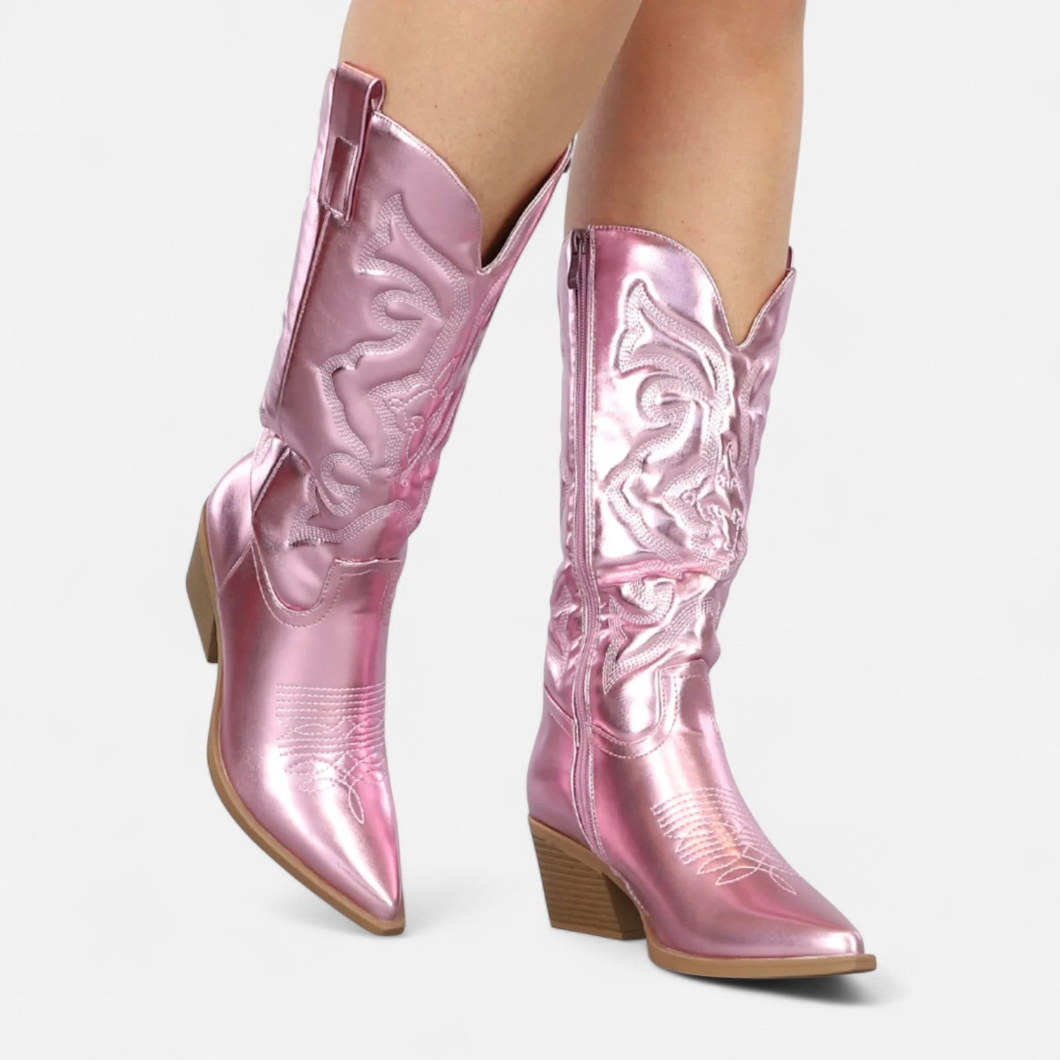 Lina - Bottes santiag femme hautes