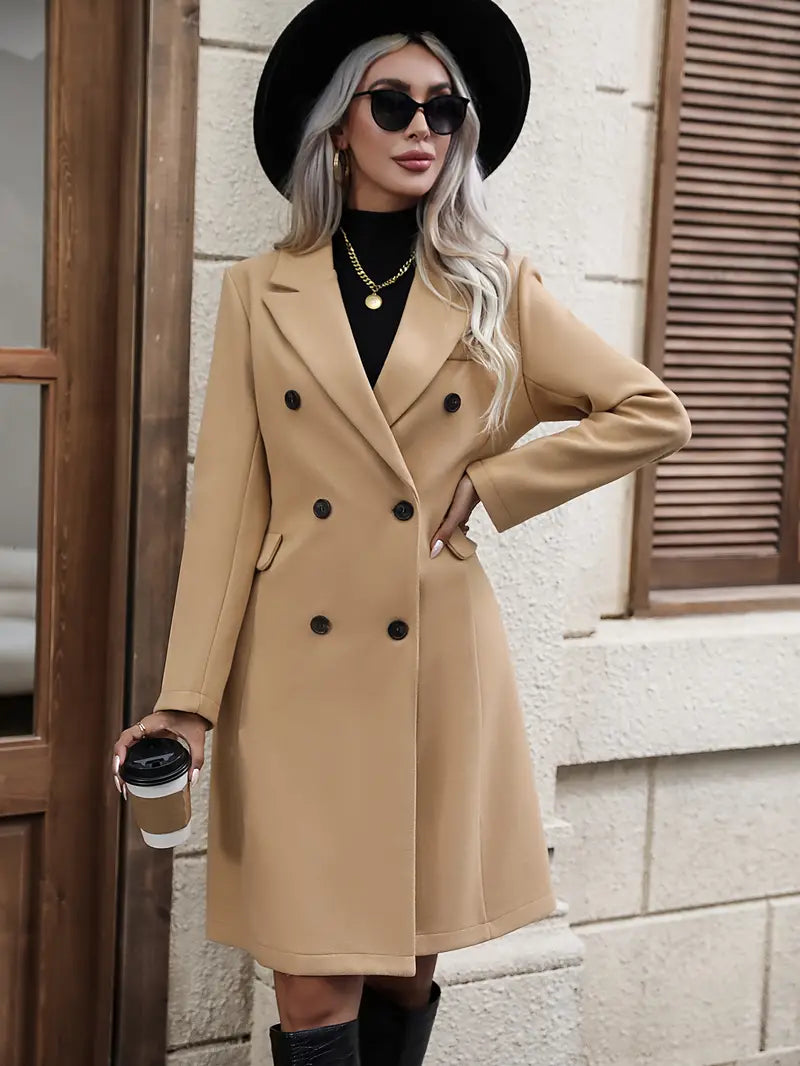 Brigitte | Manteau Élégant Croisé Cintré