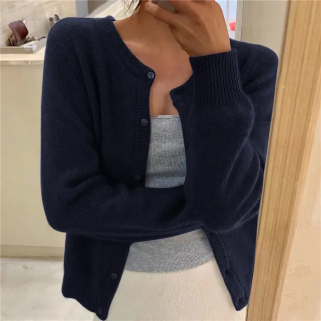 Camille - Gilet Élégant Maille Fine Boutonné