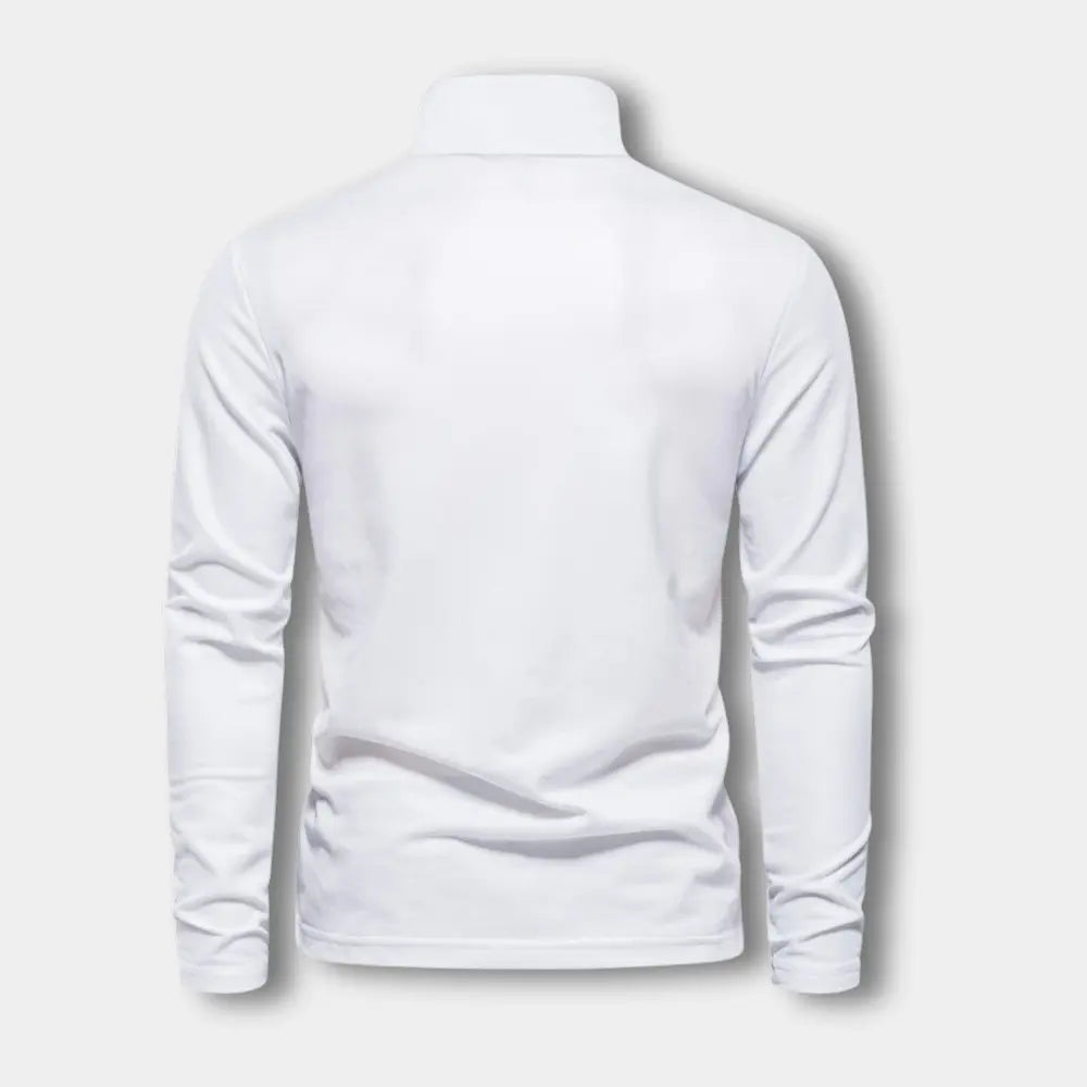 Hugo - Polo Manches Longues Col Contrasté Chic Homme