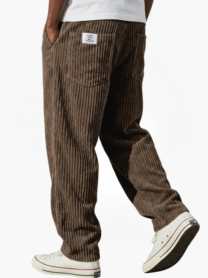 Patrick | Pantalon Élégant Velours Côtelé Ample