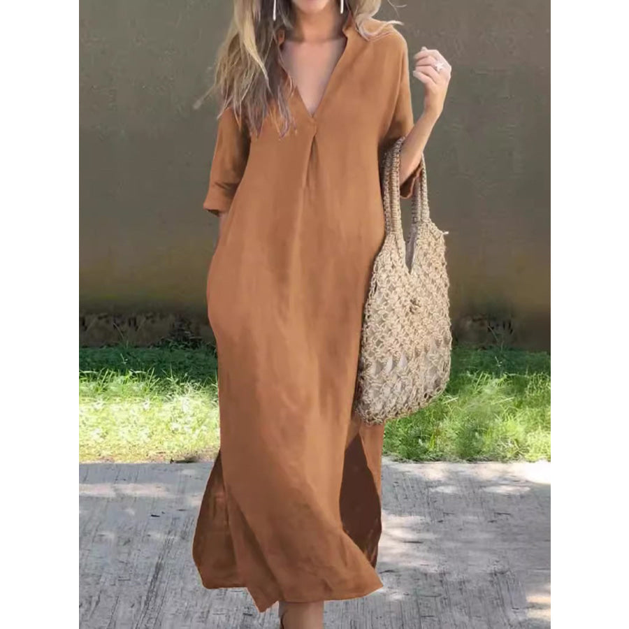 Robe Longue Femme en Lin Élégante - Delphine
