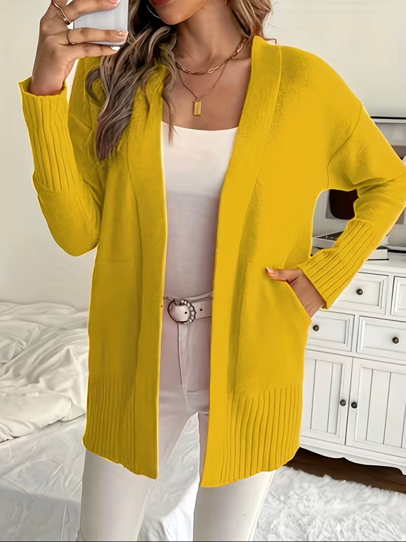 Caroline - Cardigan Élégant Oversize Long Ouvert