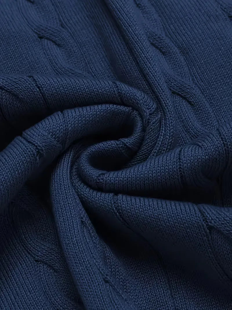 Sébastien - Pull Classique Torsadé Sans Manches