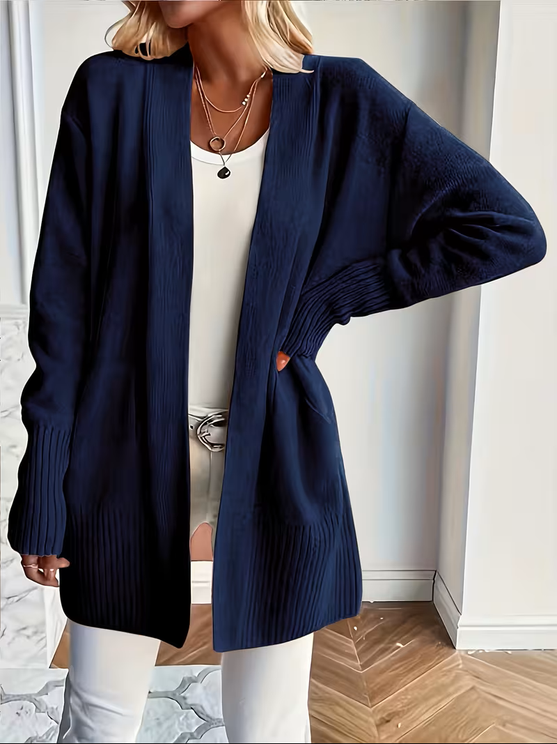 Caroline - Cardigan Élégant Oversize Long Ouvert