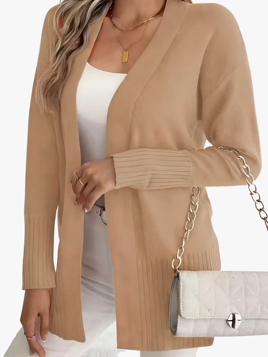 Amélie - Cardigan Élégant Long Ouvert