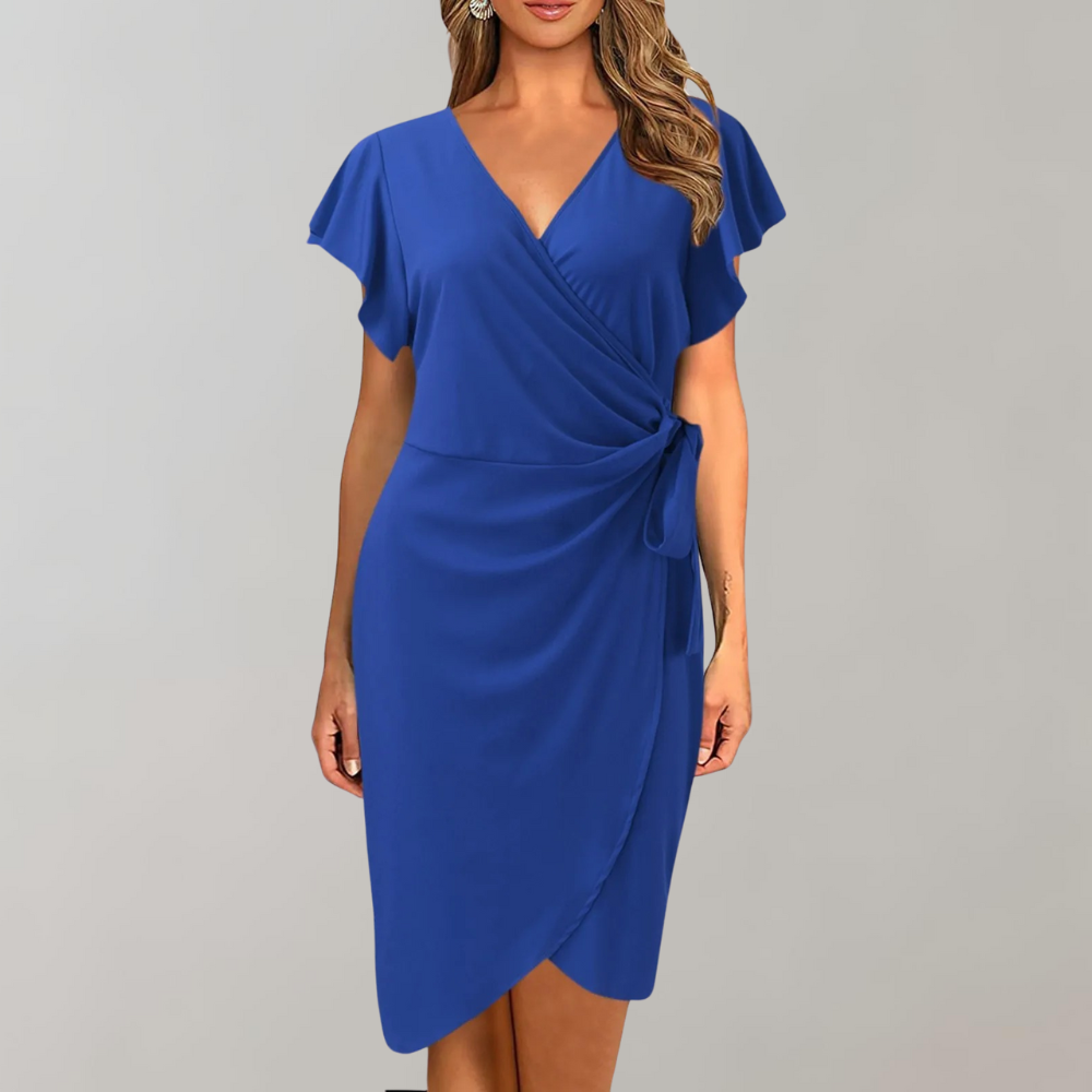 Robe Midi Femme Cache-Cœur - Céline