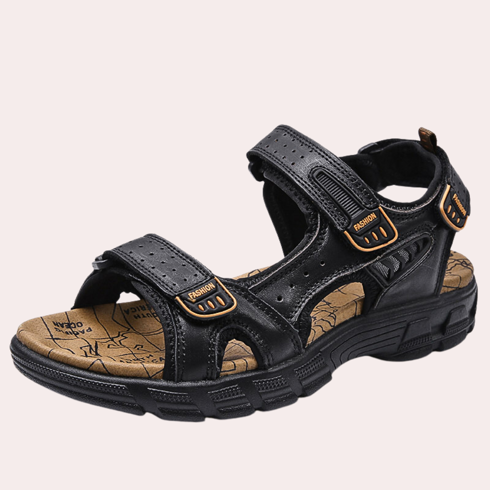 Sandales dames - Orthopédiques - Confortables & Soutenantes - Noir-3