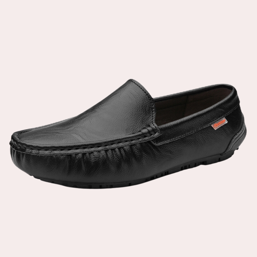 Mocassins pour hommes - Cuir brun - Slip-on confortable - Design intemporel-4