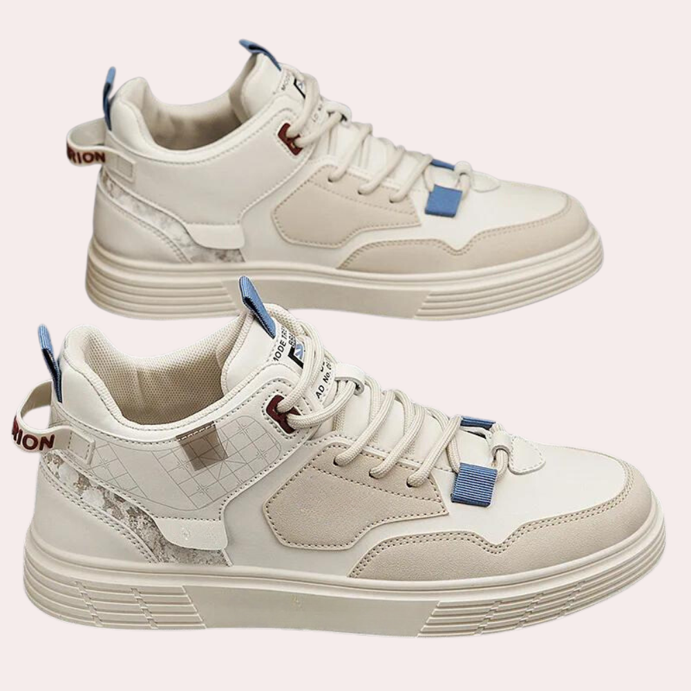 Baskets pour hommes - Cuir de haute qualité - Élégant et confortable - Noir-3