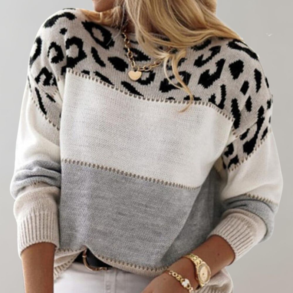 Aurélie - Pull Chic Léopard