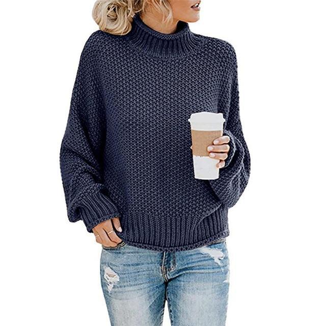 Léa - Pull col roulé femme