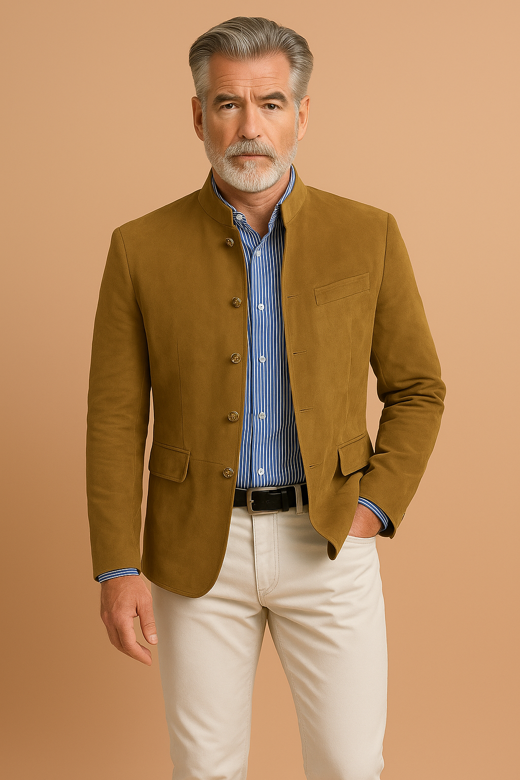 Michel - Blazer Élégant Ajusté Boutonné
