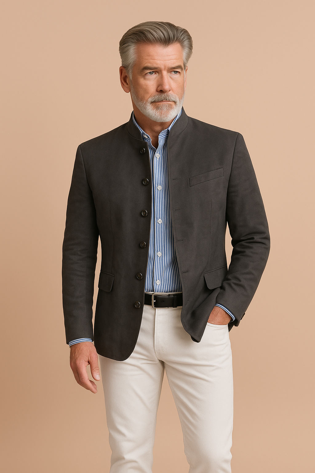 Michel - Blazer Élégant Ajusté Boutonné