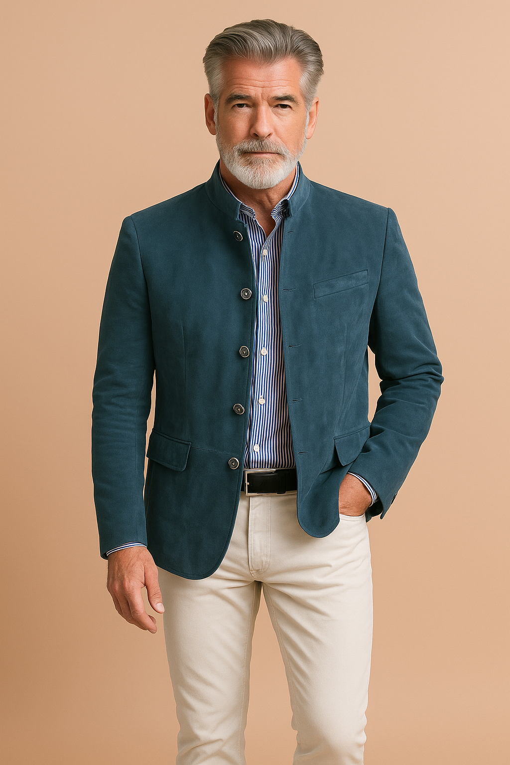 Michel - Blazer Élégant Ajusté Boutonné