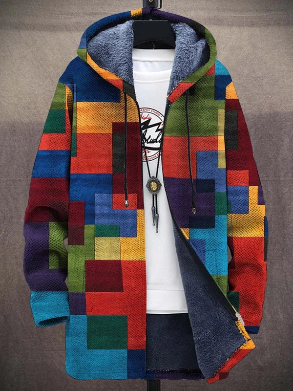 Chloé - Veste Chic Patchwork Zippée à Capuche