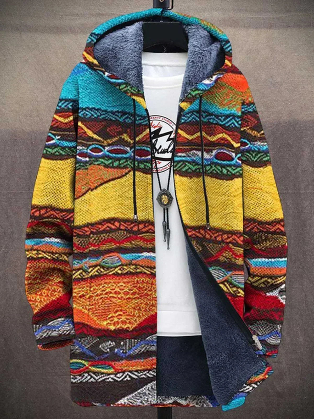 Chloé - Veste Chic Patchwork Zippée à Capuche