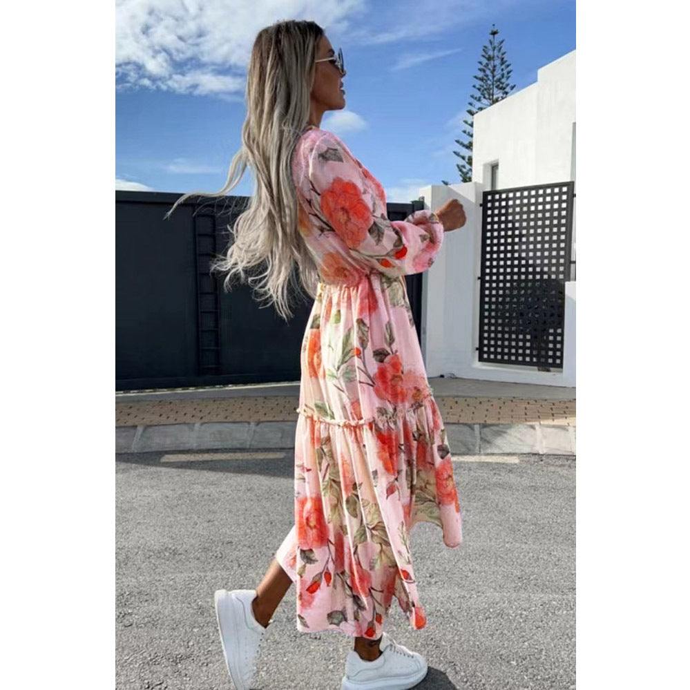 Chloé - Robe midi imprimé fleuri