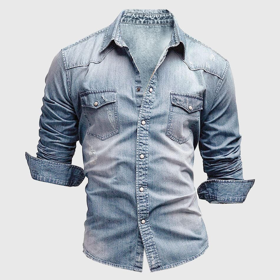 Sébastien - Chemise Jean Vintage Stylée Homme
