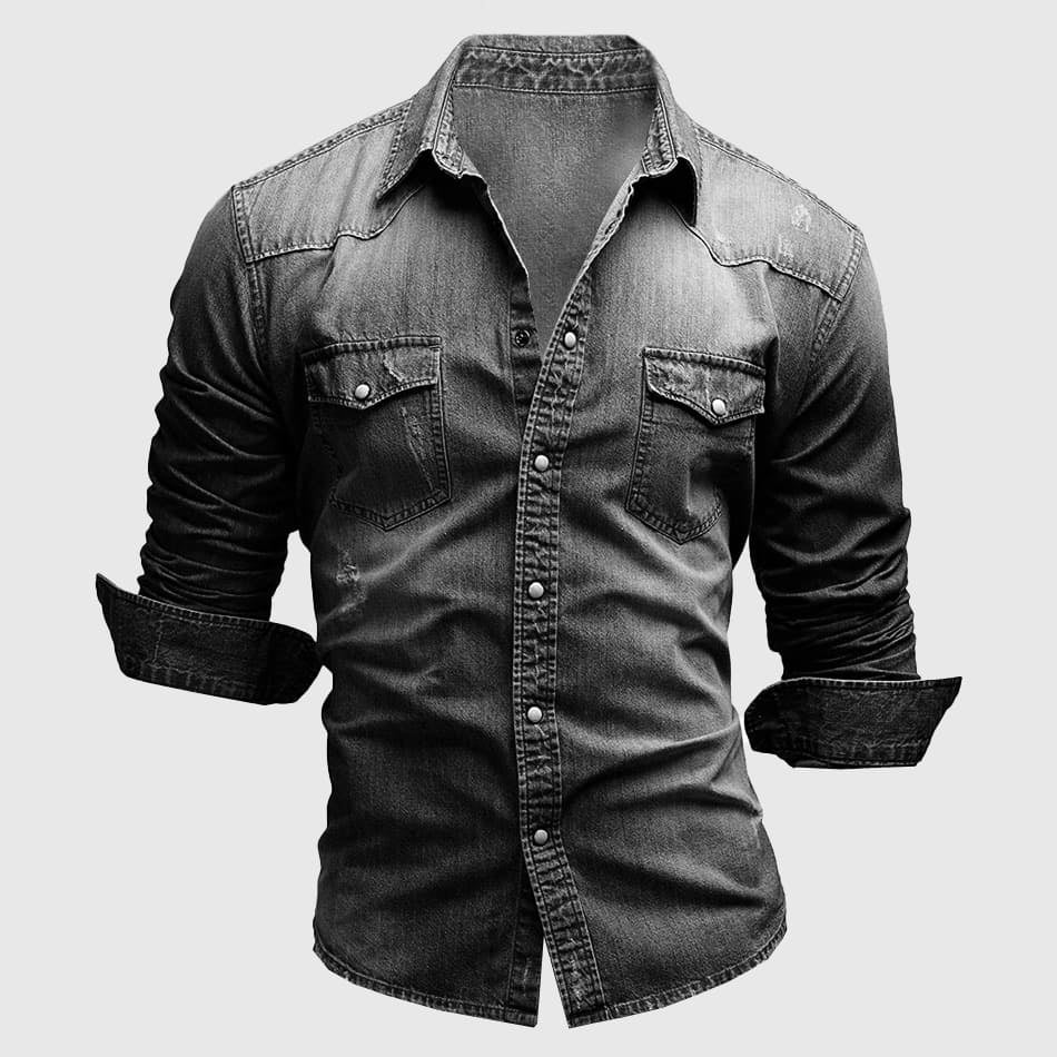 Sébastien - Chemise Jean Vintage Stylée Homme