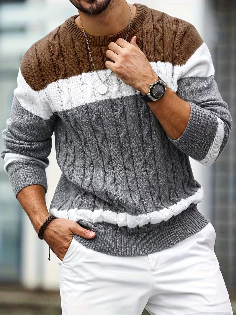 Thomas - Pull Classique Torsadé Color