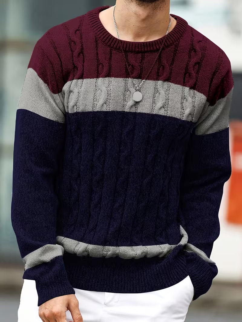 Thomas - Pull Classique Torsadé Color