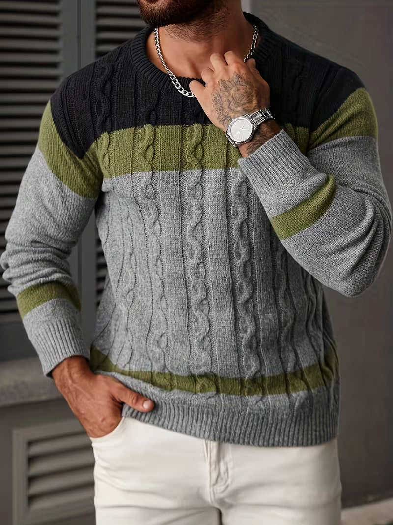 Thomas - Pull Classique Torsadé Color