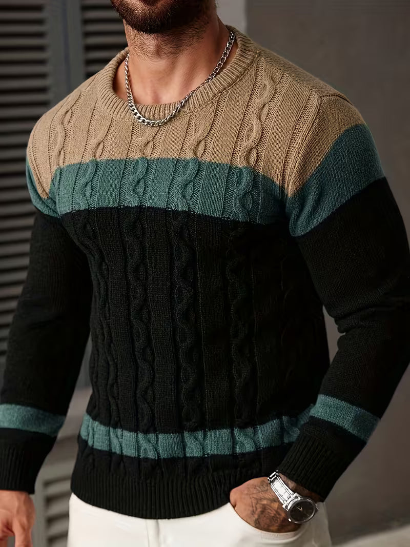 Thomas - Pull Classique Torsadé Color