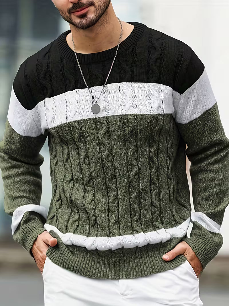 Thomas - Pull Classique Torsadé Color