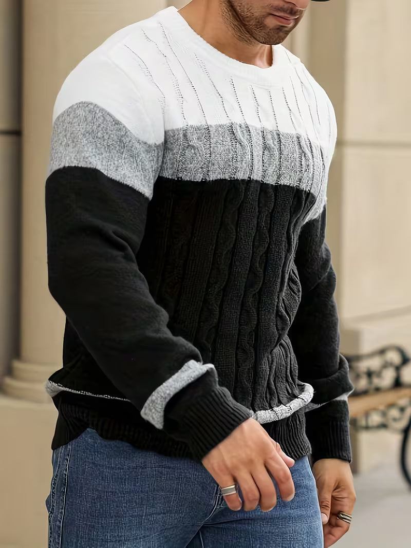 Thomas - Pull Classique Torsadé Color