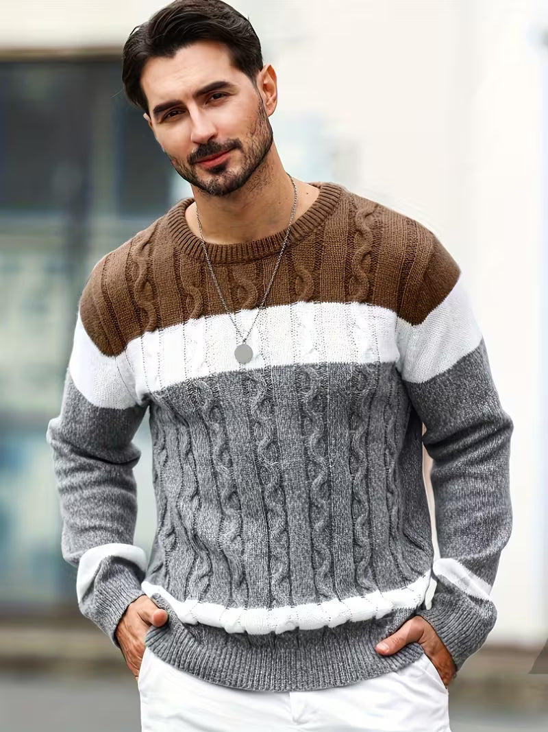 Thomas - Pull Classique Torsadé Color