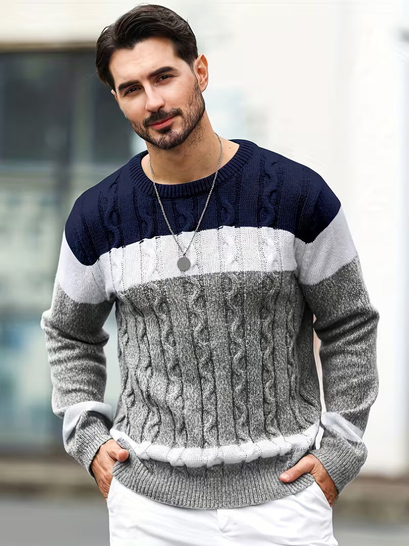 Thomas - Pull Classique Torsadé Color